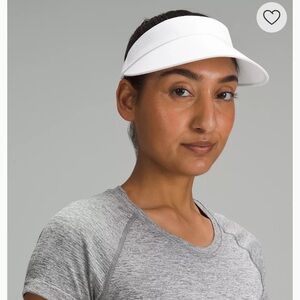 Lululemon Women’s White Fast Paced Wide Band Running Visor OS
